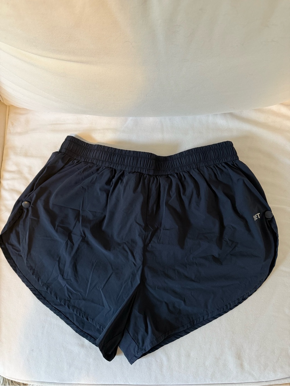 SET Active Navy Athletic Shorts unlined